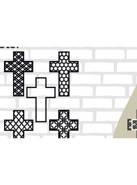 Σετ των 2 Intra απο ξύλο plywood 3mm-4mm πάχος - Κοπή Laser Cross Layered Δίασταση 15x15 cm INTRAFABR-27477111