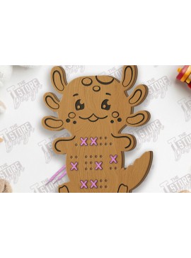 Σετ των 2 Intra απο ξύλο plywood 3mm-4mm πάχος - Cross Stitch Animal Laser Cut|Montessori Δίασταση 15x15 cm INTRAFABR-123036065