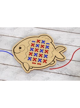 Σετ των 2 Intra απο ξύλο plywood 3mm-4mm πάχος - Cross Stitch Animals Cut Laser | CNC Δίασταση 15x15 cm INTRAFABR-122668644
