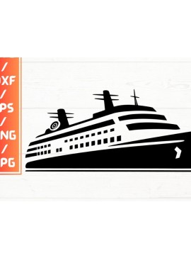 Σετ των 2 Intra απο ξύλο plywood 3mm-4mm πάχος - Κρουαζιερόπλοιο , DXF, EPS, JPG, PNG Δίασταση 20x20 cm INTRAFABR-115723209