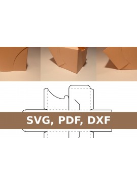 Σετ των 2 Intra απο ξύλο plywood 3mm-4mm πάχος - Κουτί κύβου Δίασταση 20x20 cm INTRAFABR-33737305
