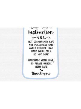 Σετ των 2 Intra απο ξύλο plywood 3mm-4mm πάχος - Οδηγίες Φροντίδας Κυπέλλου  PNG Δίασταση 20x25 cm INTRAFABR-85650588