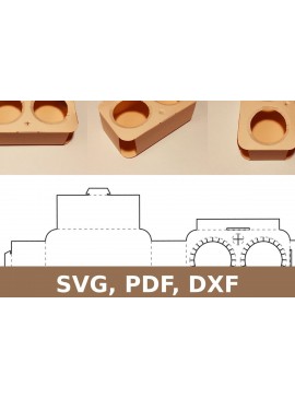 Σετ των 2 Intra απο ξύλο plywood 3mm-4mm πάχος - Ποτηροθήκη Δίασταση 20x20 cm INTRAFABR-33737886