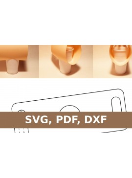 Σετ των 2 Intra απο ξύλο plywood 3mm-4mm πάχος - Ποτηροθήκη Δίασταση 20x20 cm INTRAFABR-33737798