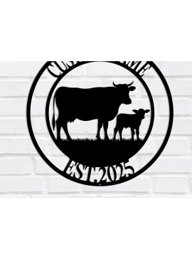 Σετ των 2 Intra απο ξύλο plywood 3mm-4mm πάχος - Προσαρμοσμένη μεταλλική πινακίδα φάρμας αγελάδων Δίασταση 3600x3600 cm INTRAFABR-115166811