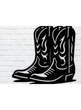 Σετ των 2 Intra απο ξύλο plywood 3mm-4mm πάχος - Προσαρμοσμένη μεταλλική πινακίδα για μπότες Cowboy & Cowgirl Δίασταση 3600x3600 cm INTRAFABR-97679799