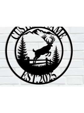 Intra απο ξύλο plywood 3mm-4mm πάχος - Προσαρμοσμένη μεταλλική πινακίδα ελαφιού Δίασταση 3600x3600 cm INTRAFABR-118076347