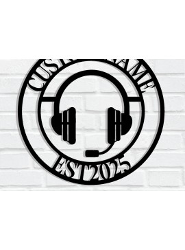 Σετ των 2 Intra απο ξύλο plywood 3mm-4mm πάχος - Προσαρμοσμένα ακουστικά μεταλλική πινακίδα Δίασταση 3600x3600 cm INTRAFABR-116074286