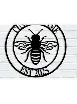 Intra απο ξύλο plywood 3mm-4mm πάχος - Προσαρμοσμένη μεταλλική πινακίδα Honey Bee Δίασταση 3600x3600 cm INTRAFABR-116930590