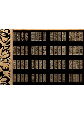 Intra απο ξύλο plywood 3mm-4mm πάχος - Προσαρμοσμένο σετ μοτίβου κοπής με λέιζερ Δίασταση 3200x7200 cm INTRAFABR-118189766