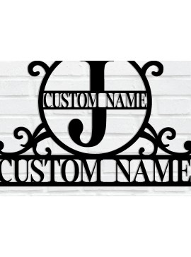 Σετ των 2 Intra απο ξύλο plywood 3mm-4mm πάχος - Προσαρμοσμένο μονόγραμμα μεταλλικό σημάδι Δίασταση 3600x3600 cm INTRAFABR-116543999