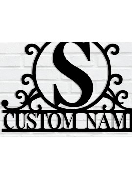 Σετ των 2 Intra απο ξύλο plywood 3mm-4mm πάχος - Προσαρμοσμένο μονόγραμμα μεταλλικό σημάδι Δίασταση 3600x3600 cm INTRAFABR-115955035