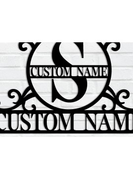 Σετ των 2 Intra απο ξύλο plywood 3mm-4mm πάχος - Προσαρμοσμένο μονόγραμμα μεταλλικό σημάδι Δίασταση 3600x3600 cm INTRAFABR-116605181