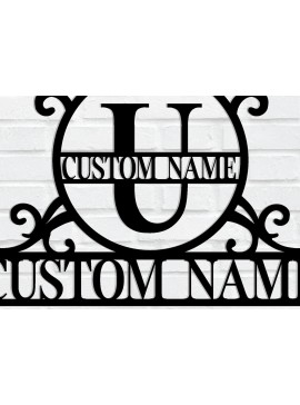 Σετ των 2 Intra απο ξύλο plywood 3mm-4mm πάχος - Προσαρμοσμένο μονόγραμμα μεταλλικό σημάδι Δίασταση 3600x3600 cm INTRAFABR-116605187