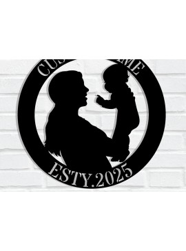 Intra απο ξύλο plywood 3mm-4mm πάχος - Προσαρμοσμένο μεταλλικό σημάδι τοίχου για την Ημέρα της Μητέρας Δίασταση 3600x3600 cm INTRAFABR-116289744