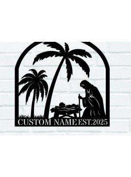 Intra απο ξύλο plywood 3mm-4mm πάχος - Προσαρμοσμένο μεταλλικό σήμα της Γέννησης Δίασταση 3600x3600 cm INTRAFABR-111531173