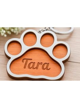 Σετ των 3 Intra απο ξύλο plywood 3mm-4mm πάχος - Προσαρμοσμένη μπρελόκ εκτύπωσης ποδιών για κατοικίδια  Δίασταση 4x4 cm INTRAFABR-121334607