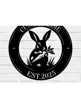 Σετ των 2 Intra απο ξύλο plywood 3mm-4mm πάχος - Custom Rabbit Metal Wall Art Δίασταση 3600x3600 cm INTRAFABR-114415173