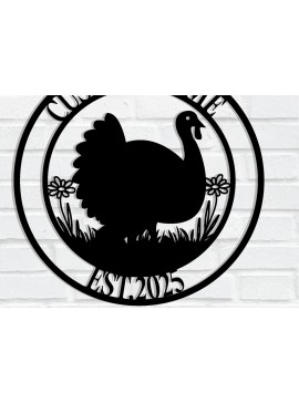 Σετ των 2 Intra απο ξύλο plywood 3mm-4mm πάχος - Προσαρμοσμένο μεταλλικό τοίχο αγροικίας Wild Turkey Δίασταση 3600x3600 cm INTRAFABR-116475039