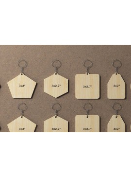 Σετ των 3 Intra απο ξύλο plywood 3mm-4mm πάχος - Προσαρμόστε το ξύλινο σχέδιο κοπής μπρελόκ 258 Δίασταση 4x4 cm INTRAFABR-48374871