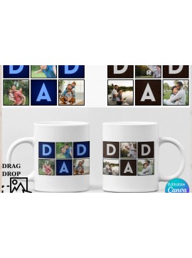 Σετ των 2 Intra απο ξύλο plywood 3mm-4mm πάχος - Προσαρμόσιμο πρότυπο κούπας φωτογραφίας DAD075 Δίασταση 20x20 cm INTRAFABR-117743034