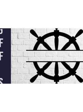 Σετ των 2 Intra απο ξύλο plywood 3mm-4mm πάχος - Προσαρμόσιμος τροχός πλοίου Δίασταση 30x20 cm INTRAFABR-71455533