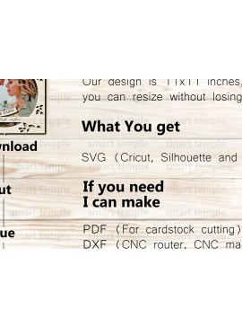 Σετ των 2 Intra απο ξύλο plywood 3mm-4mm πάχος - Προσαρμόσιμο Wedding Shadow Box  Δίασταση 25x25 cm INTRAFABR-76517421