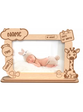 Σετ των 2 Intra απο ξύλο plywood 3mm-4mm πάχος - Προσαρμοσμένη κορνίζα μωρών  Δίασταση 20x25 cm INTRAFABR-116770589