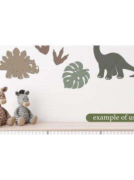 Σετ των 3 Intra απο ξύλο plywood 3mm-4mm πάχος - Cute Baby Dinosaur  Bundle Laser  Δίασταση 4x4 cm INTRAFABR-125232668