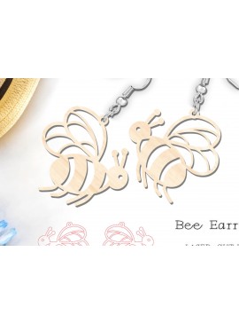 Intra απο ξύλο plywood 3mm-4mm πάχος - Χαριτωμένα Σκουλαρίκια Μέλισσας |  μέλισσας Δίασταση 900x900 cm INTRAFABR-118478953