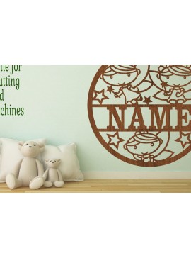 Intra απο ξύλο plywood 3mm-4mm πάχος - Cute Fairies Name  Cut file Δίασταση 30x20 cm INTRAFABR-68783439