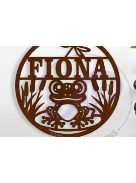 Σετ των 2 Intra απο ξύλο plywood 3mm-4mm πάχος - Ονομασία  Laser με θέμα το χαριτωμένο βάτραχο Δίασταση 30x20 cm INTRAFABR-119275703