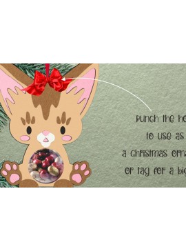 Σετ των 2 Intra απο ξύλο plywood 3mm-4mm πάχος - Χαριτωμένα γατάκια | Πακέτο Candy Dome Δίασταση 30x20 cm INTRAFABR-107803025