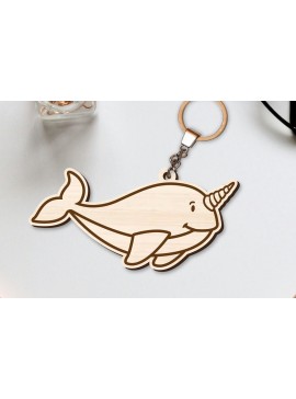 Σετ των 3 Intra απο ξύλο plywood 3mm-4mm πάχος - Χαριτωμένο θαλάσσιο μπρελόκ  Δίασταση 4x4 cm INTRAFABR-96260335