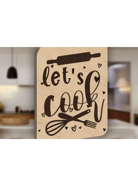 Σετ των 2 Intra απο ξύλο plywood 3mm-4mm πάχος - Διακόσμηση κουζίνας σανίδα κοπής Δίασταση 11x16 cm INTRAFABR-103339384