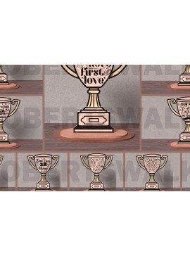 Σετ των 2 Intra απο ξύλο plywood 3mm-4mm πάχος - Dad Trophy Quote  Laser Cut Bundle Δίασταση 20x20 cm INTRAFABR-122113575