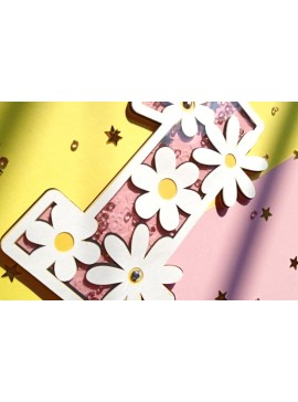 Σετ των 2 Intra απο ξύλο plywood 3mm-4mm πάχος - Daisy Birthday Numbers 3D  Δίασταση 20x20 cm INTRAFABR-92639499