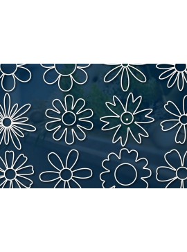 Σετ των 2 Intra απο ξύλο plywood 3mm-4mm πάχος - Πακέτο Daisy Flower  για Cricut Δίασταση 30x20 cm INTRAFABR-77825251