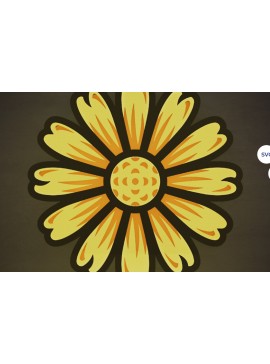 Intra απο ξύλο plywood 3mm-4mm πάχος - Daisy Laser Cut Design - Flower 3D Light Δίασταση 30x20 cm INTRAFABR-118261479