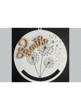Σετ των 2 Intra απο ξύλο plywood 3mm-4mm πάχος - Dandelion Breathe Macrame Laser  Δίασταση 30x20 cm INTRAFABR-29787302
