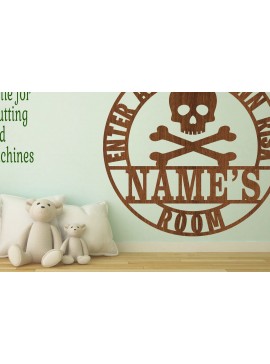 Σετ των 2 Intra απο ξύλο plywood 3mm-4mm πάχος - Πρότυπο κοπής με λέιζερ  Sin Name Danger Δίασταση 30x20 cm INTRAFABR-71596090