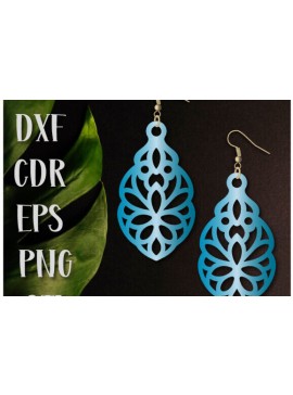 Σετ των 3 Intra απο ξύλο plywood 3mm-4mm πάχος - Κρεμαστά σκουλαρίκια , Σκουλαρίκια Laser Cut Δίασταση 3x3 cm INTRAFABR-101689047