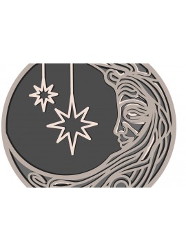 Intra απο ξύλο plywood 3mm-4mm πάχος - Day and Night 3D Multilayer /Lasercut Δίασταση 30x20 cm INTRAFABR-67067669