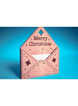 Σετ των 3 Intra απο ξύλο plywood 3mm-4mm πάχος - Dear Santa Ornament Laser Cut  |  Δίασταση 6x6 cm INTRAFABR-72094510