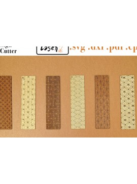 Σετ των 2 Intra απο ξύλο plywood 3mm-4mm πάχος - Αρχεία σελιδοδεικτών Decò για  Δίασταση 5x20 cm INTRAFABR-110842313