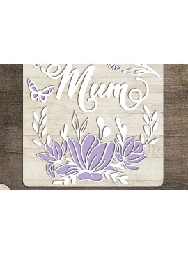 Σετ των 2 Intra απο ξύλο plywood 3mm-4mm πάχος - Διακοσμητικό προσαρμοσμένο πάνελ τοίχου, κομμένο  Δίασταση 14x14 cm INTRAFABR-87211689