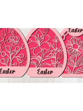 Σετ των 2 Intra απο ξύλο plywood 3mm-4mm πάχος - Διακοσμητικό Πασχαλινό Αυγό  Cut 3Layer1468 Δίασταση 15x15 cm INTRAFABR-116323086