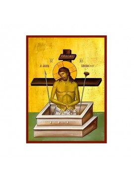 Σετ των 2 Εικόνα Ορθοδοξίας με περίγραμμα χρυσό σε ξύλο Φλαμουρίας  με  βάση Εικόνα Άκρα Ταπείνωση Χειροποίητη Ελληνορθόδοξη , Κρεμαστή πλάκα βυζαντινής τέχνης, χριστιανική τέχνη Διάσταση 10x7 cm (3,9 x 2,8 ίντσες) INTRAEK-671052