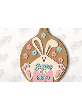 Σετ των 2 Intra απο ξύλο plywood 3mm-4mm πάχος - Διακοσμητικό Πασχαλινό Mini Cutting Board|CNC Δίασταση 15x15 cm INTRAFABR-117201643