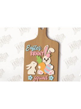 Σετ των 3 Intra απο ξύλο plywood 3mm-4mm πάχος - Διακοσμητικό Πασχαλινό Mini Cutting Board|CNC Δίασταση 15x15 cm INTRAFABR-117201663